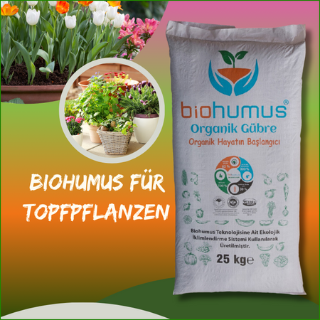 Für Topfpflanzen Biohumus Organischer Dünger 25 Kg